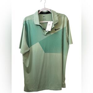 Nike DN2257 Vapor Print Golf Polo Top Neptune Green ( L )